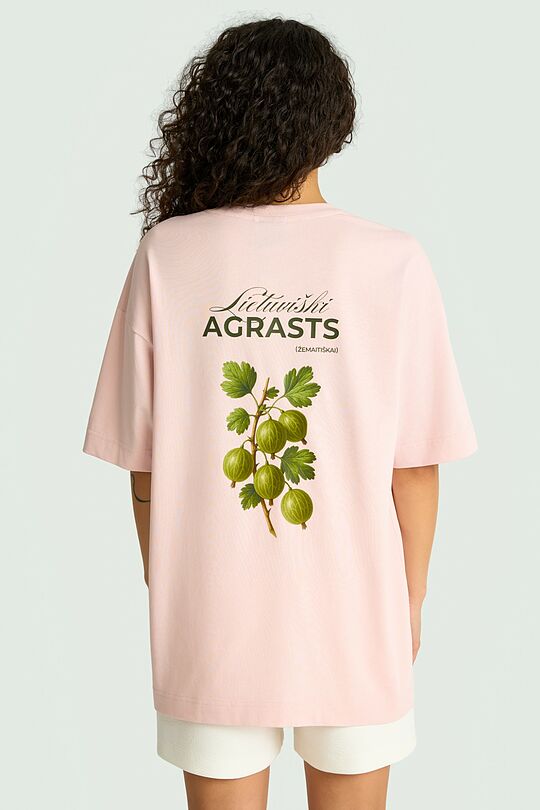 Short sleeves cotton T-shirt "Gooseberry" 2 | PINK | Audimas