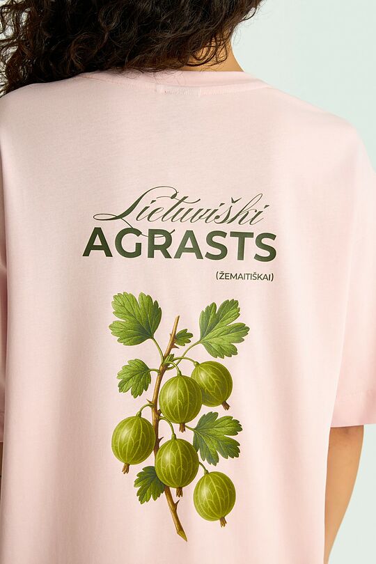 Short sleeves cotton T-shirt "Gooseberry" 8 | PINK | Audimas