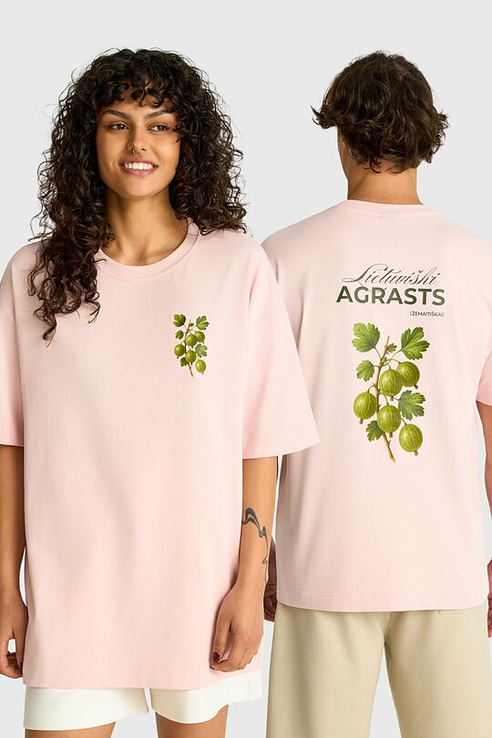 Short sleeves cotton T-shirt "Gooseberry" 1 | PINK | Audimas