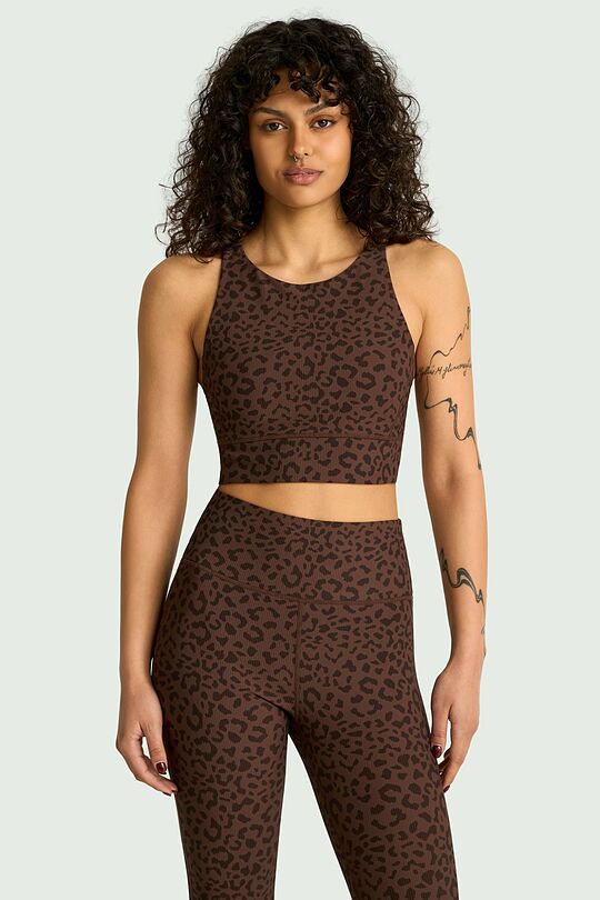 Elongated sports bras 2 | BROWN | Audimas