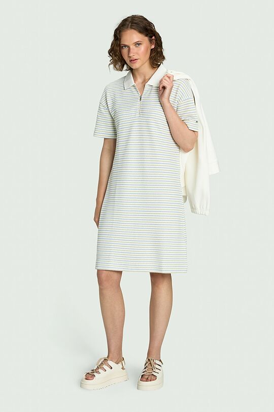 Knitted half-zip dress 4 | Cream | Audimas