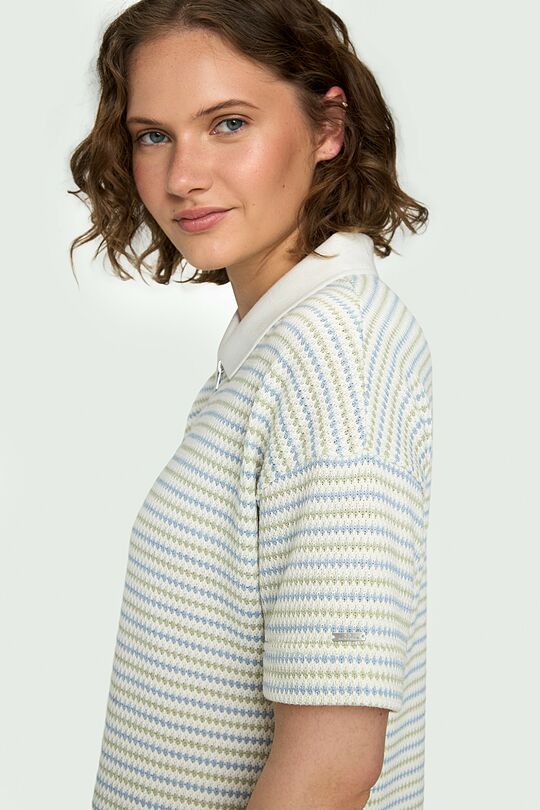 Knitted half-zip dress 3 | Cream | Audimas