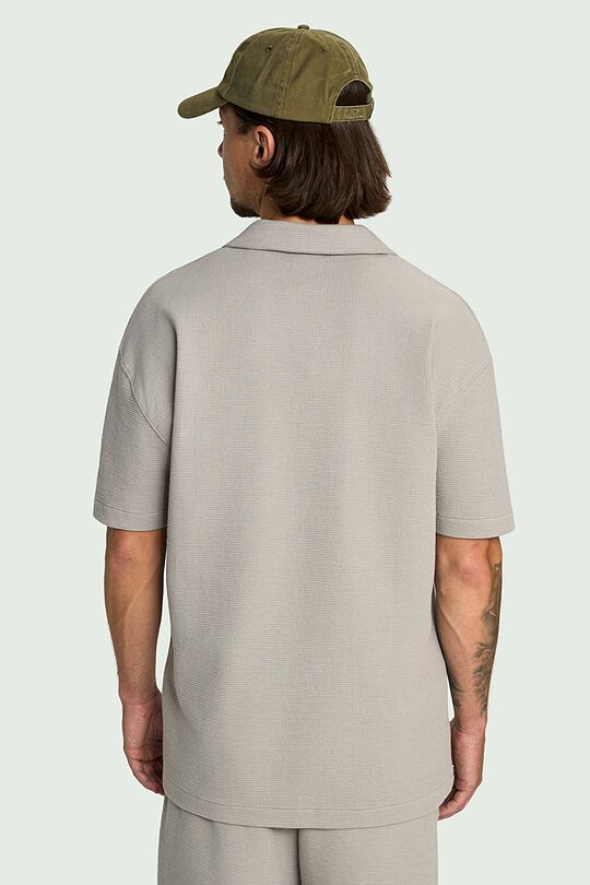 Textured cotton shirt 2 | GREY | Audimas
