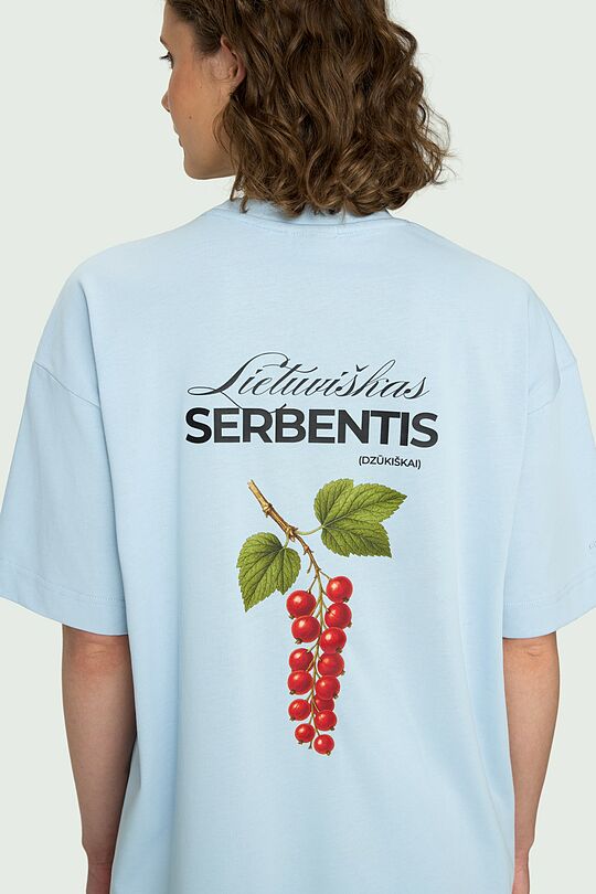 Short sleeves cotton T-shirt "Currants" 7 | Dark blue | Audimas