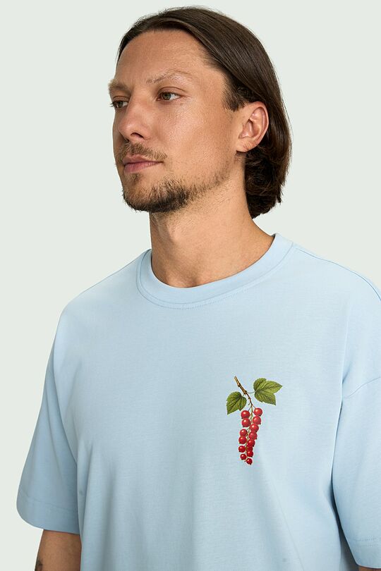 Short sleeves cotton T-shirt "Currants" 6 | Dark blue | Audimas