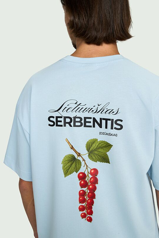 Short sleeves cotton T-shirt "Currants" 8 | Dark blue | Audimas