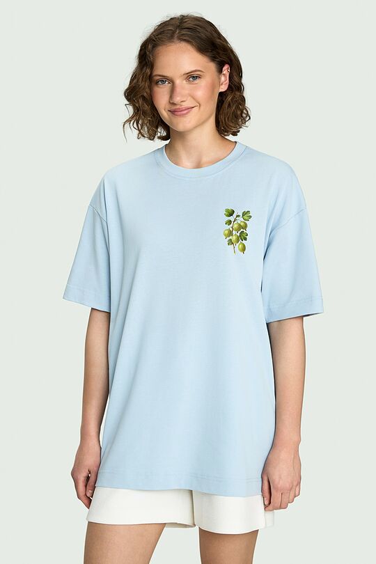 Short sleeves cotton T-shirt "Gooseberry" 1 | Dark blue | Audimas