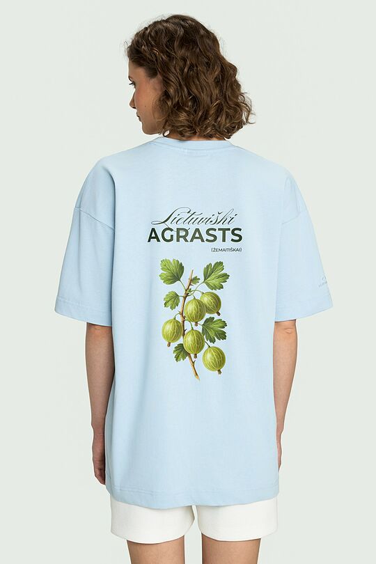Short sleeves cotton T-shirt "Gooseberry" 6 | Dark blue | Audimas