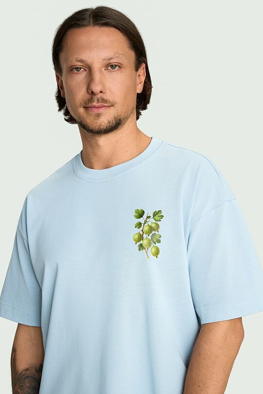 Short sleeves cotton T-shirt "Gooseberry" 7 | Dark blue | Audimas