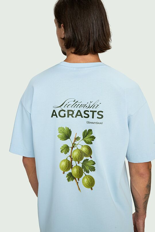Short sleeves cotton T-shirt "Gooseberry" 8 | Dark blue | Audimas