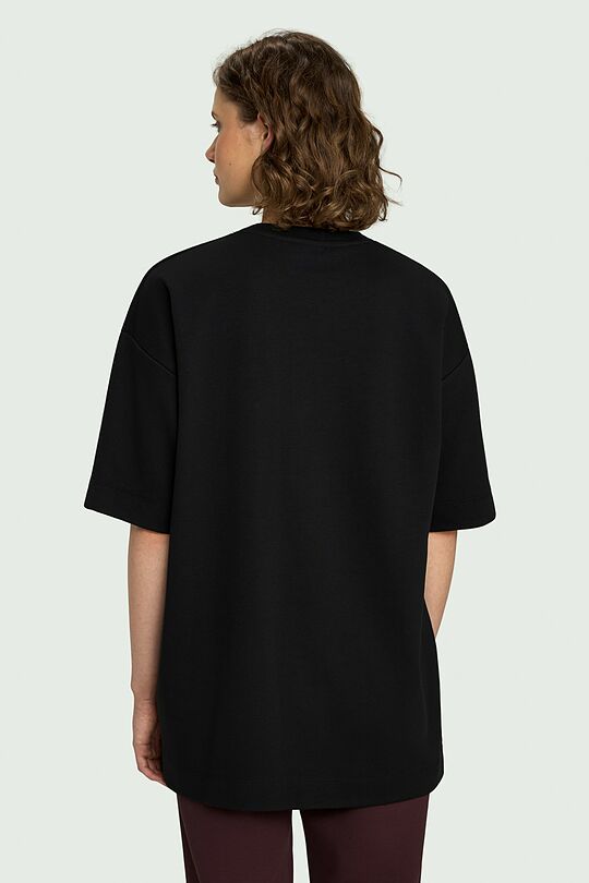 Oversized cotton T-shirt 4 | BLACK | Audimas