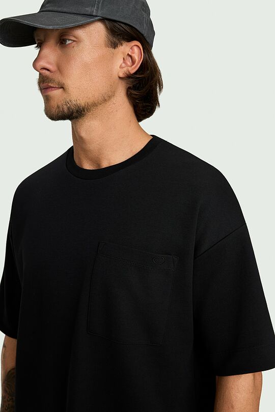 Oversized cotton T-shirt 7 | BLACK | Audimas