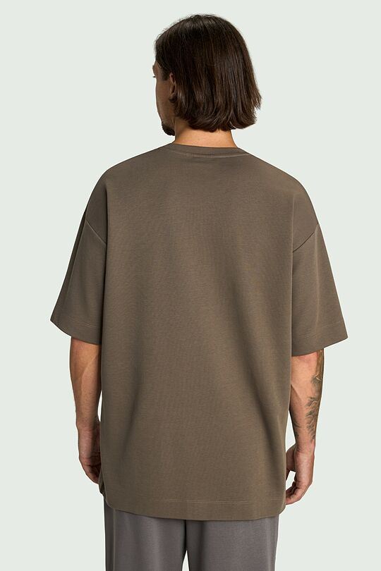 Oversized cotton T-shirt 5 | BROWN | Audimas