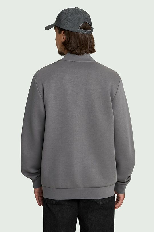Cotton interlock bomber jacket 3 | GREY | Audimas