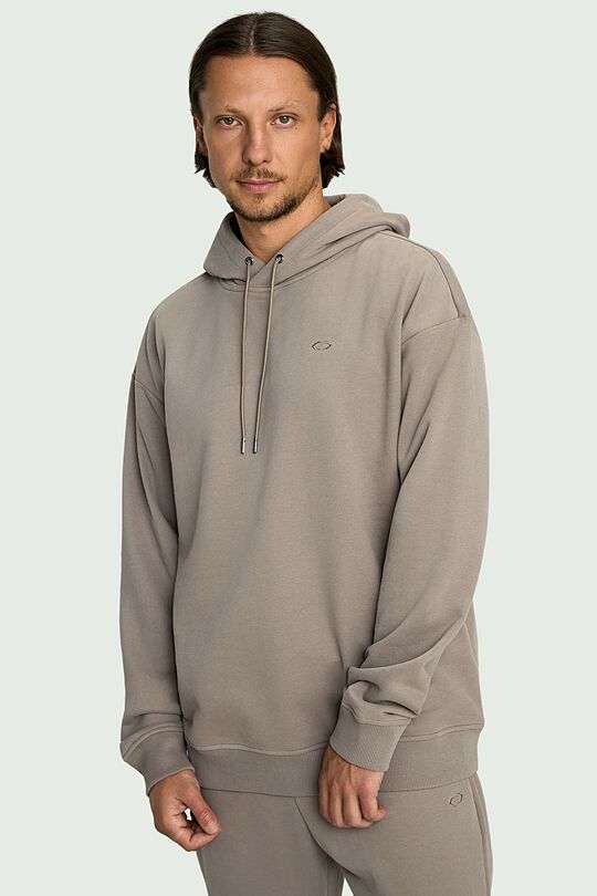 Cotton French terry hoodie 1 | BROWN | Audimas