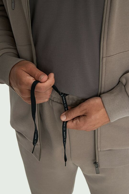Cotton French terry sweatpants 4 | GREY | Audimas