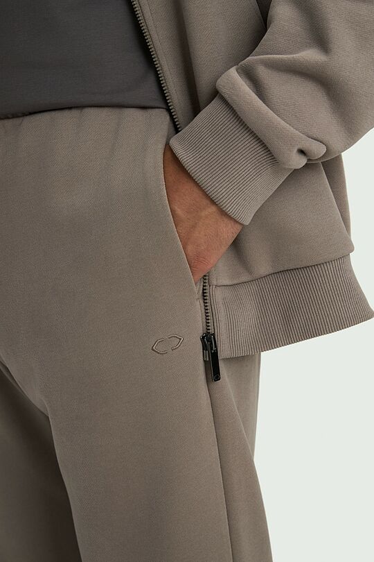 Cotton French terry sweatpants 5 | GREY | Audimas