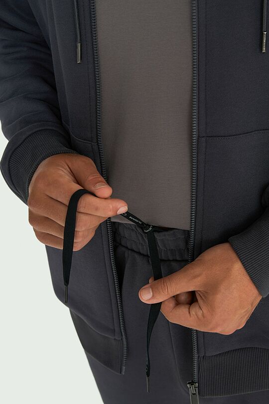 Cotton French terry sweatpants 4 | DARK GREY | Audimas