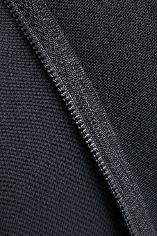 Cotton French terry full-zip hoodie 4 | DARK GREY | Audimas