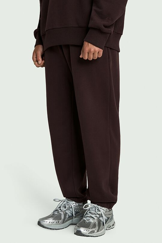 Cotton French terry sweatpants 2 | BROWN | Audimas