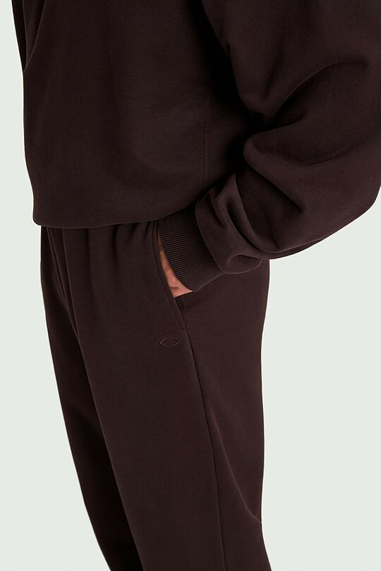 Cotton French terry sweatpants 4 | BROWN | Audimas