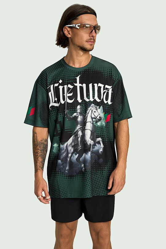 National collection printed T-shirt 5 | Dark green | Audimas