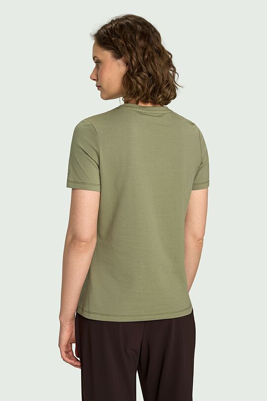 Short sleeve cotton T-shirt 2 | GREEN | Audimas