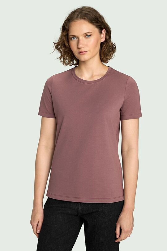 Short sleeve cotton T-shirt 1 | PINK | Audimas