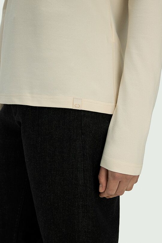 Cotton pique polo top 3 | WHITE | Audimas