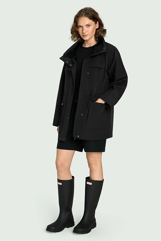 Oversized Softshell jacket 1 | BLACK | Audimas