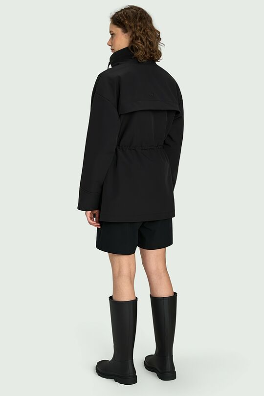 Oversized Softshell jacket 4 | BLACK | Audimas