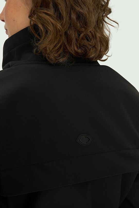 Oversized Softshell jacket 5 | BLACK | Audimas