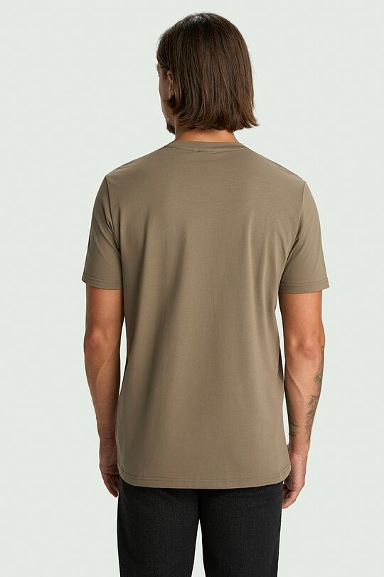 Short sleeve cotton T-shirt 2 | BROWN | Audimas