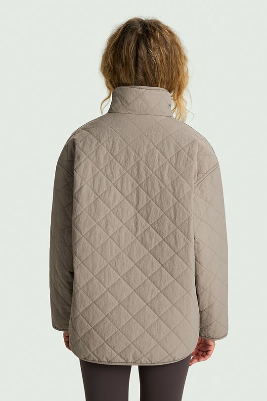 Quilted jacket with synthetic insulation 4 | GREY | Audimas