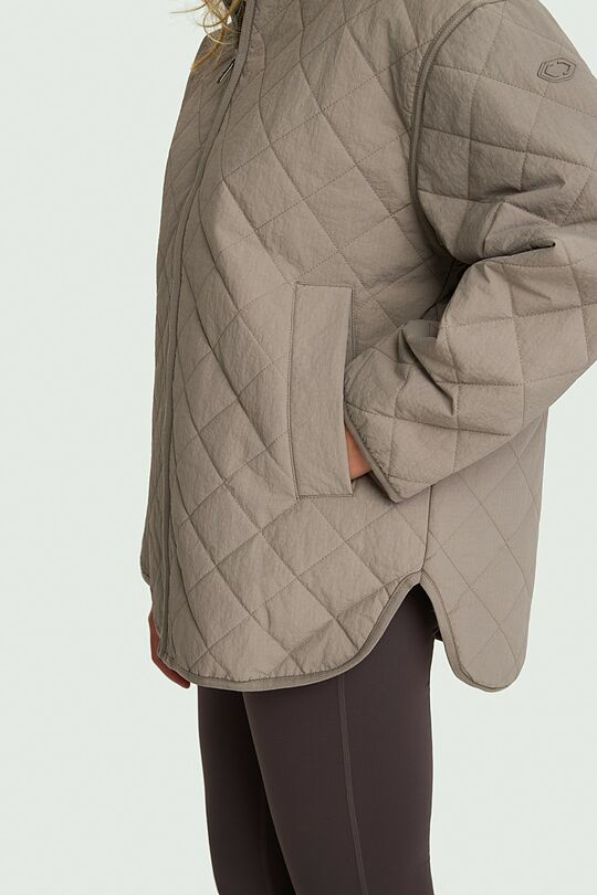 Quilted jacket with synthetic insulation 6 | GREY | Audimas