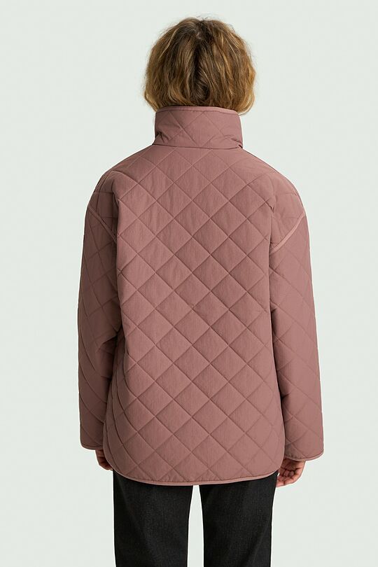 Quilted jacket with synthetic insulation 3 | PINK | Audimas