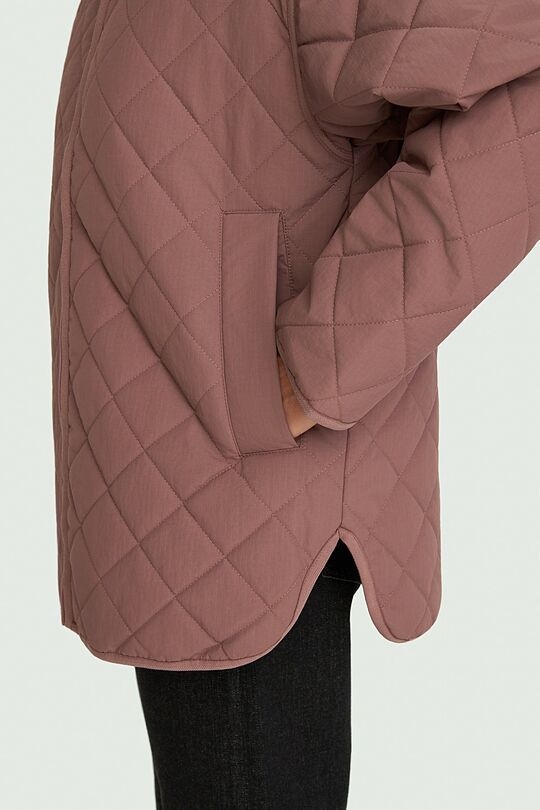 Quilted jacket with synthetic insulation 6 | PINK | Audimas