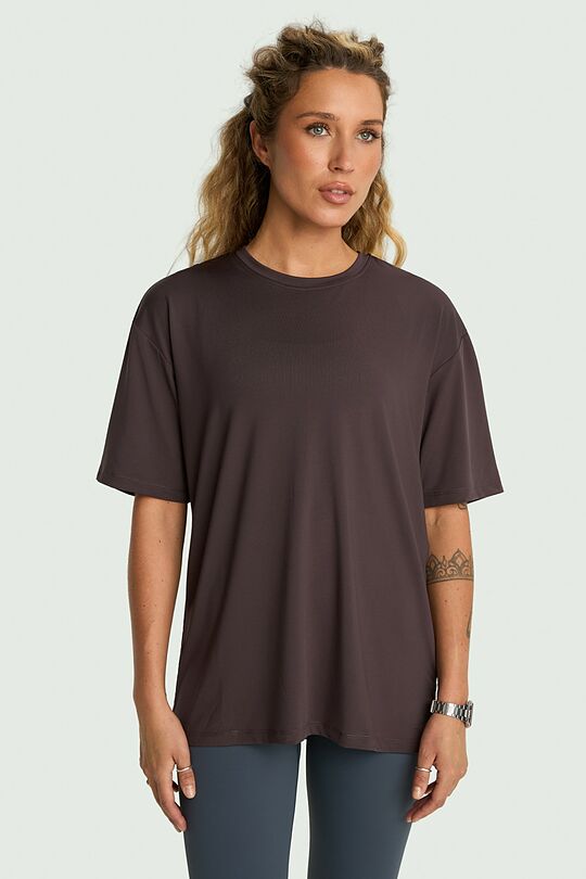 Oversized Active T-shirt 1 | BROWN | Audimas