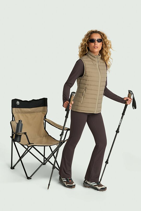 Lightweight down vest 10 | beige | Audimas