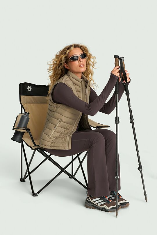 Lightweight down vest 1 | beige | Audimas