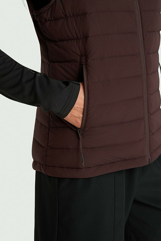 Lightweight down vest 6 | BROWN | Audimas