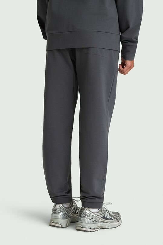 Tapered fit cotton French terry sweatpants 3 | GREY | Audimas