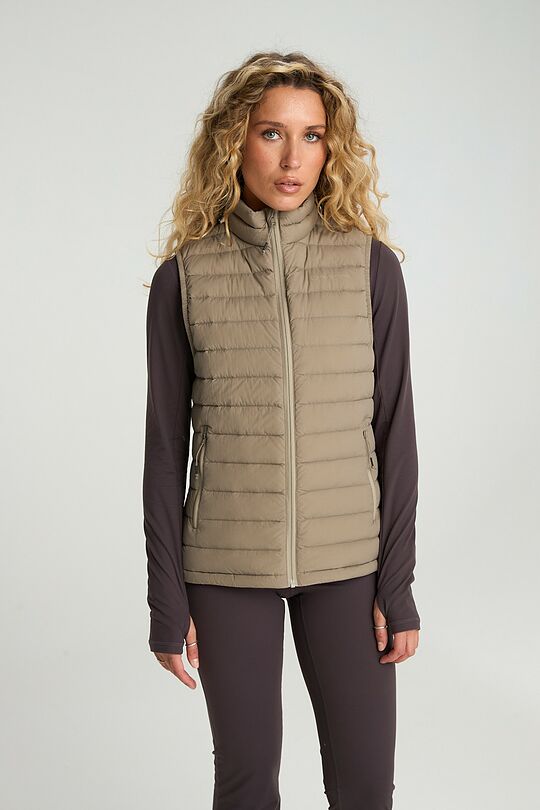 Lightweight down vest 3 | beige | Audimas