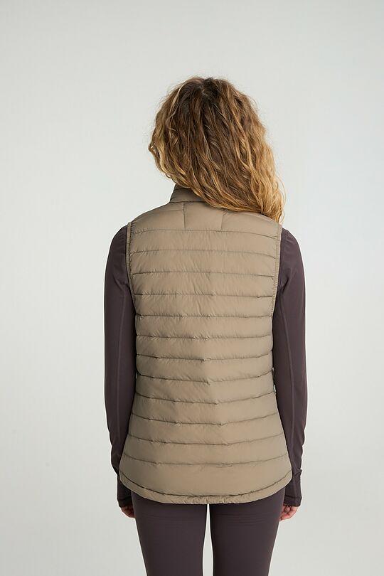 Lightweight down vest 4 | beige | Audimas
