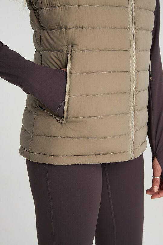 Lightweight down vest 8 | beige | Audimas