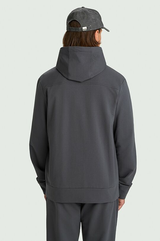 Cotton French terry full-zip hoodie 2 | GREY | Audimas
