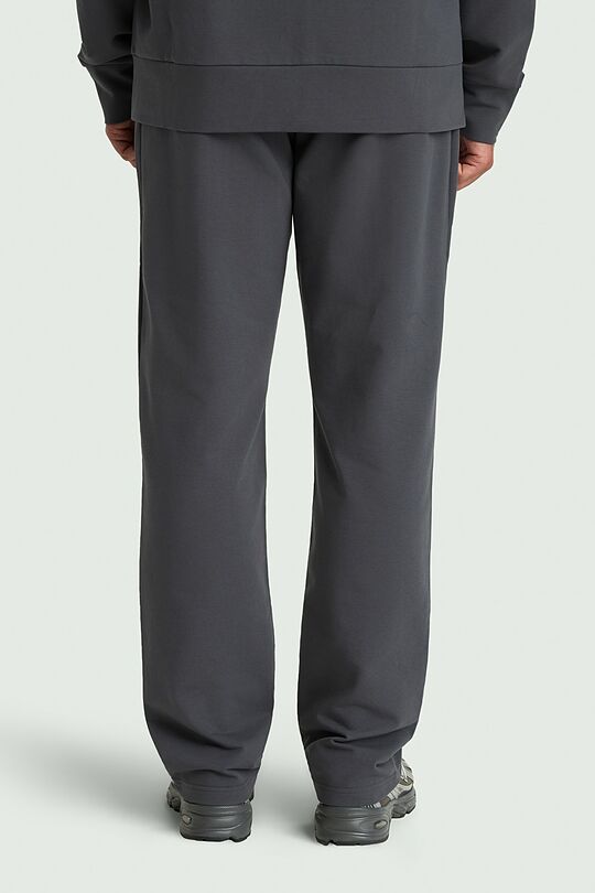 Straight fit cotton French terry sweatpants 3 | GREY | Audimas
