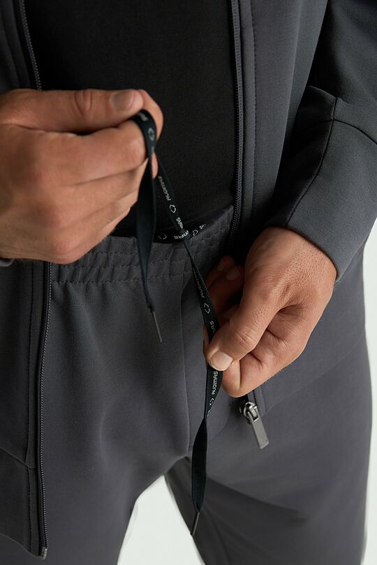 Straight fit cotton French terry sweatpants 4 | GREY | Audimas
