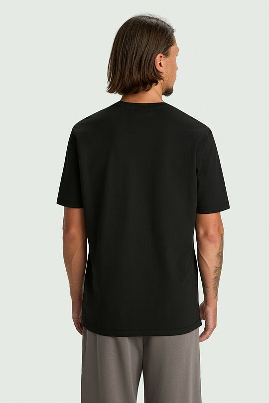 Cotton pique T-shirt 2 | BLACK | Audimas