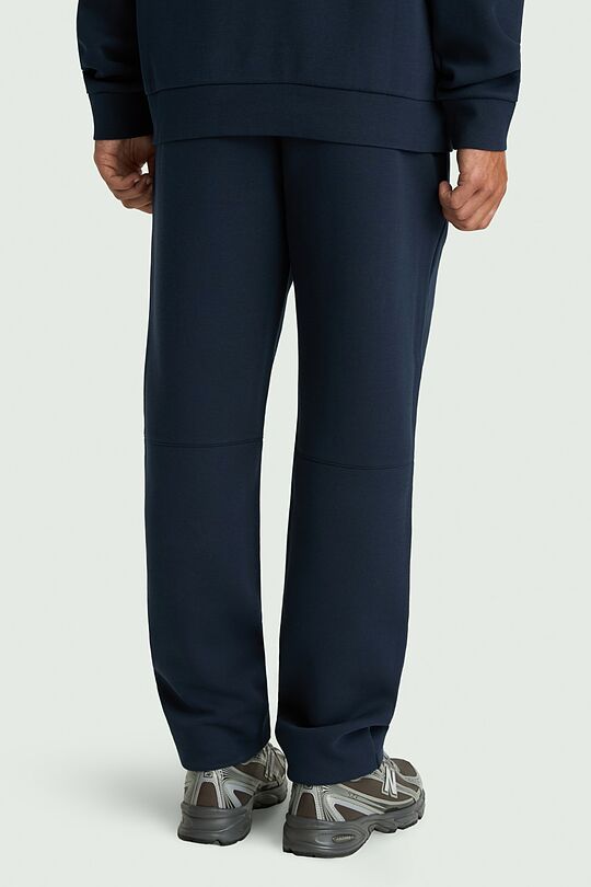 Tapered fit cotton interlock  sweatpants 3 | Dark blue | Audimas